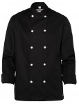 VESTE DE CUISINE MANCHES LONGUES NOIRE