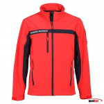 BLOUSON SOFTSHELL SECURITE INCENDIE ROUGE