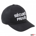 CASQUETTE BASE BALL SECURITE NOIR-SECURITE PRIVEE