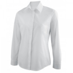 CHEMISIER DE SERVICE FEMME MANCHE LONGUE BLANC