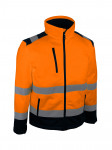 VESTE SOFTSHELL DE SIGNALISATION ORANGE/BLEU