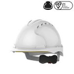 CASQUE DE SECURITE EVOR3 VENTILE, SERRAGE CREMAILLERE BLANC