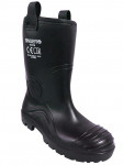 BOTTE P.V.C NOIRE FOURRÉE. S5 SRC